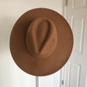 miss lola Accessories - Tan Fedora miss lola Accessories - Tan Fedora